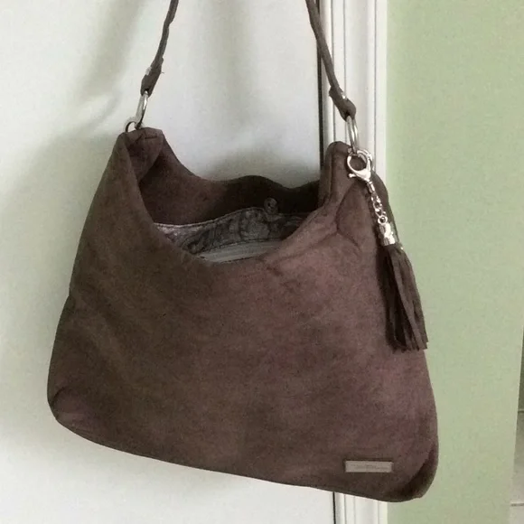 Bella Russo suede slouch handbag - Picture 1 of 8
